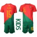 Billige Portugal Rafael Leao #15 Hjemmetrøye Barn VM 2022 Kortermet (+ korte bukser)